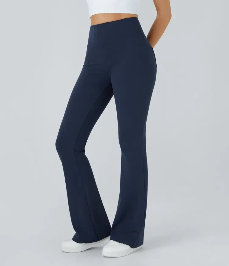 DayStretch högmidjad ficka utsvängd yogaleggings