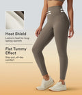 Lyckera UltraSculpt högmidjad magkontroll skinny fleece träningsleggings med fickor