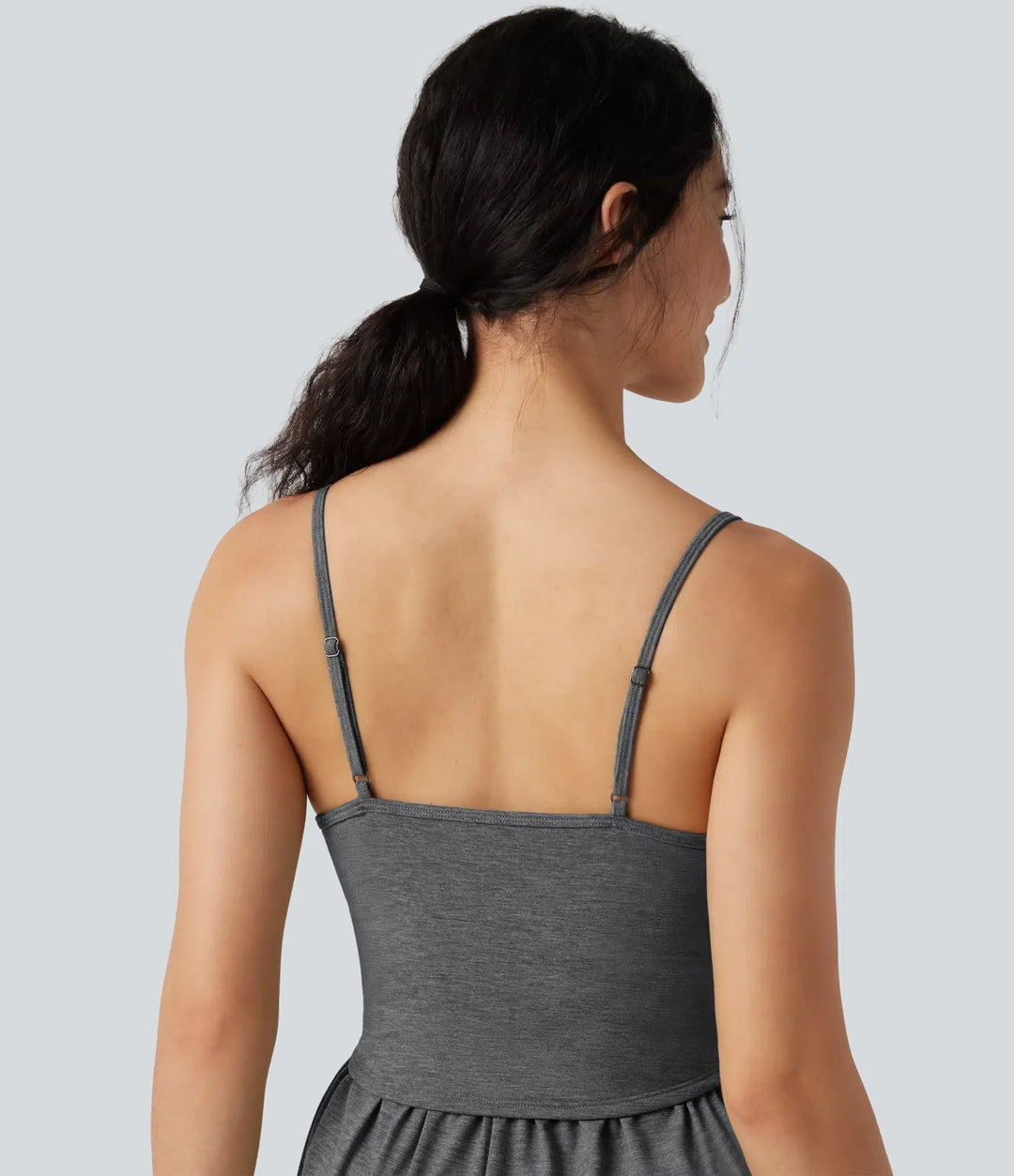 Inbyggd BH rynkat 2-i-1 melerad vardaglig playsuit med fickor-Easy Peezy Edition