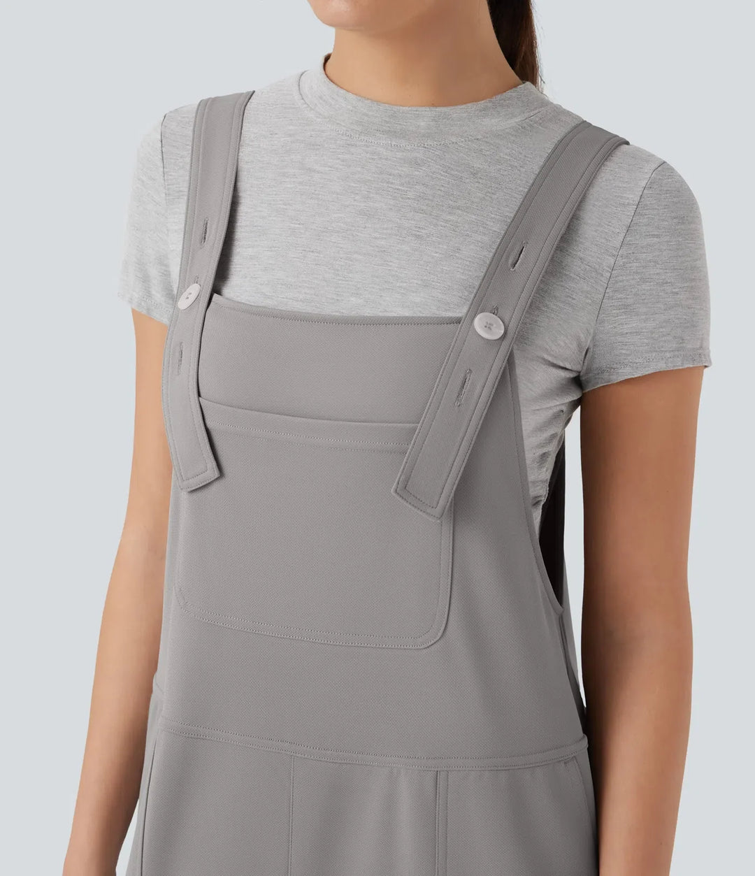 Lyckera Flex crepe vardaglig harem overall med fickor