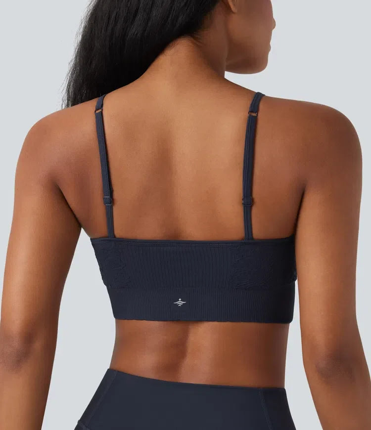 OneForm sömlös följsam lätt stöd sport-bh för yoga