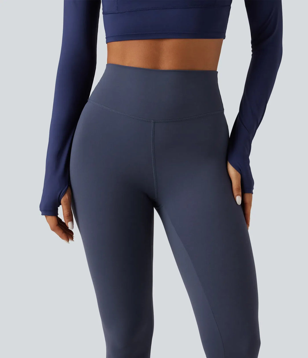 Lyckera UltraSculpt högmidjad rynkat yogaleggings