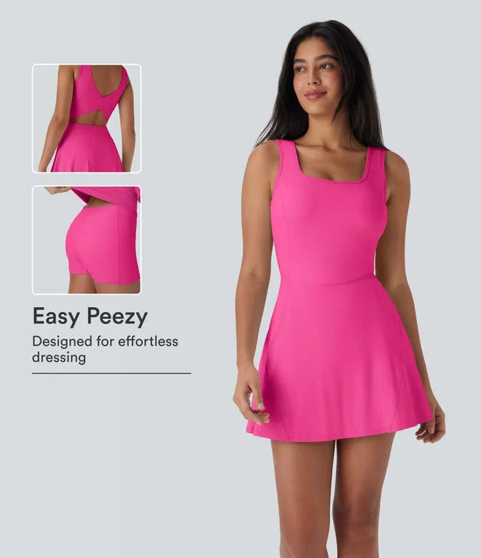 SoftlyZero Airy U-ringning 2-i-1 ficka mini InstantCool dans träningsklänning – Easy Peezy