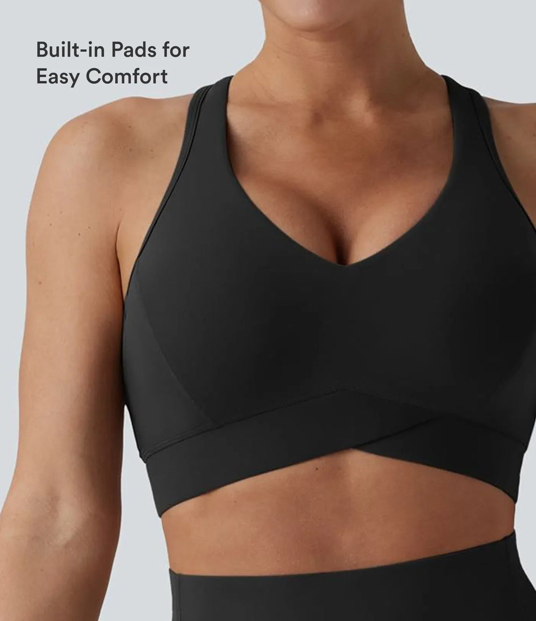 Lyckera UltraSculpt lätt stöd V-ringad racerback löpning sport-BH DD-F-kupor