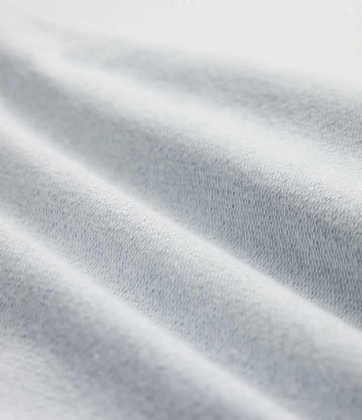 Med medelhög midja denim tryck French terry för vardag mjukisbyxor jeans med fickor