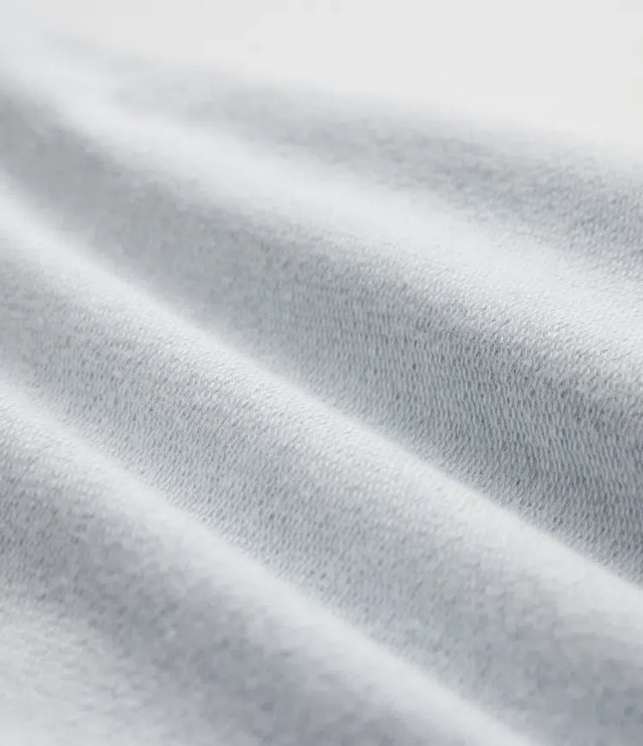 Med medelhög midja denim tryck French terry för vardag mjukisbyxor jeans med fickor