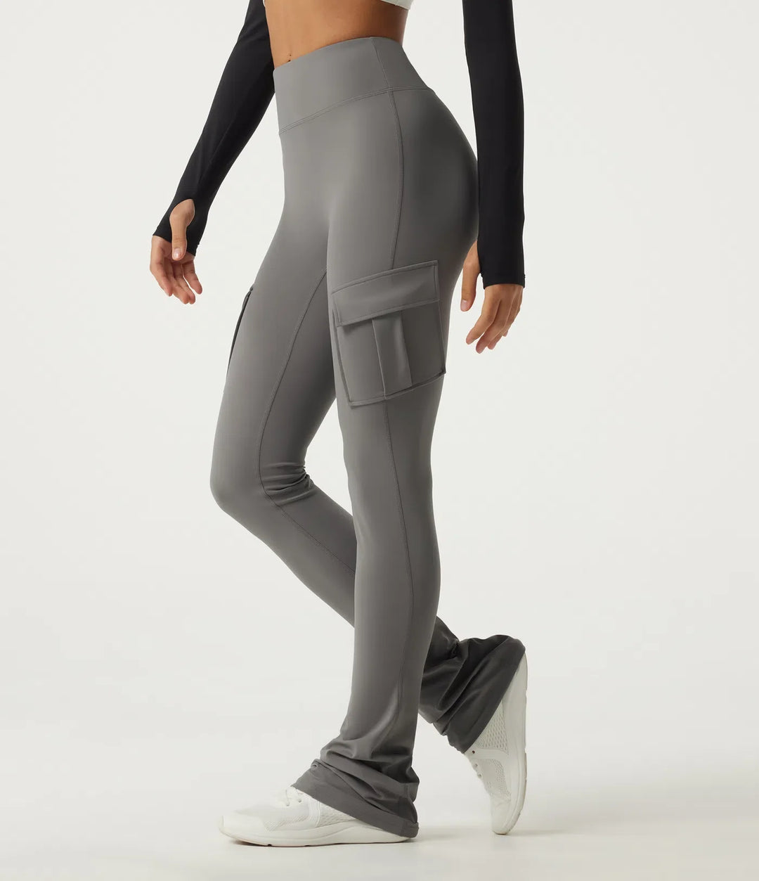 Lyckera UltraSculpt högmidjad bootcut lagerliknande yogaleggings med fickor