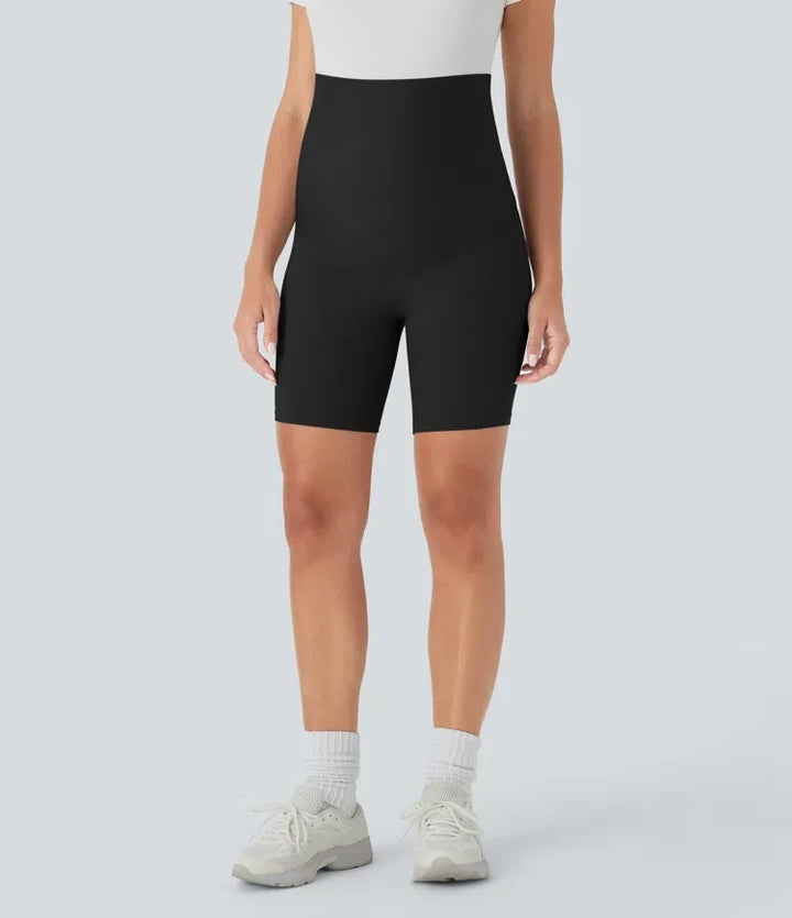 SoftlyZero med extra hög midja gravid yoga cykelshorts 7&