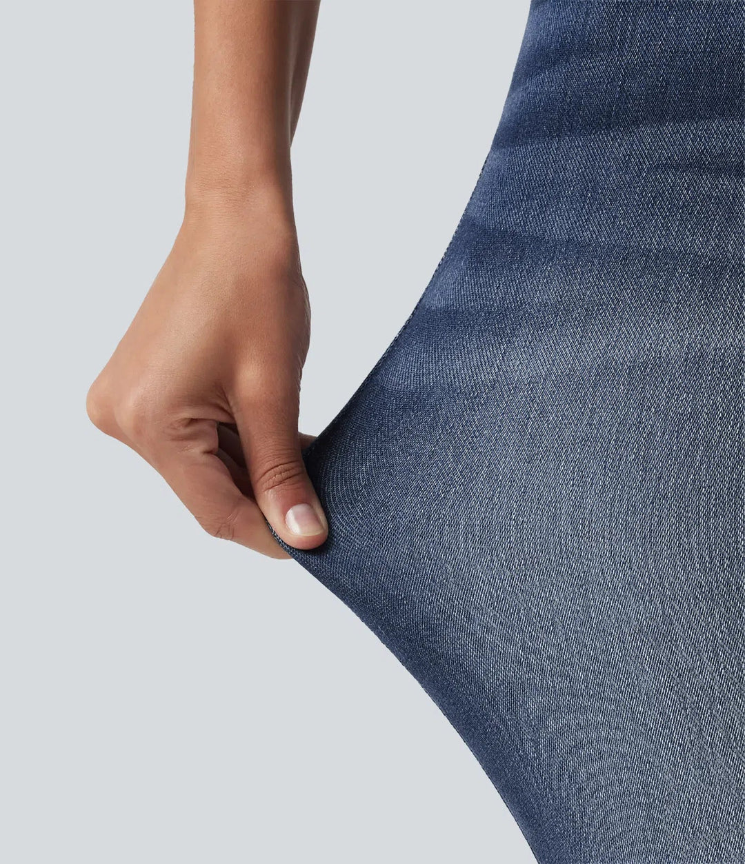 Halara Flex med medelhög midja smal vardagsjeans med fickor