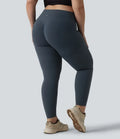 Halara UltraSculpt med hög midja scrunch-effekt rumplyftande magkontroll ficka formande träning leggings i plusstorlek
