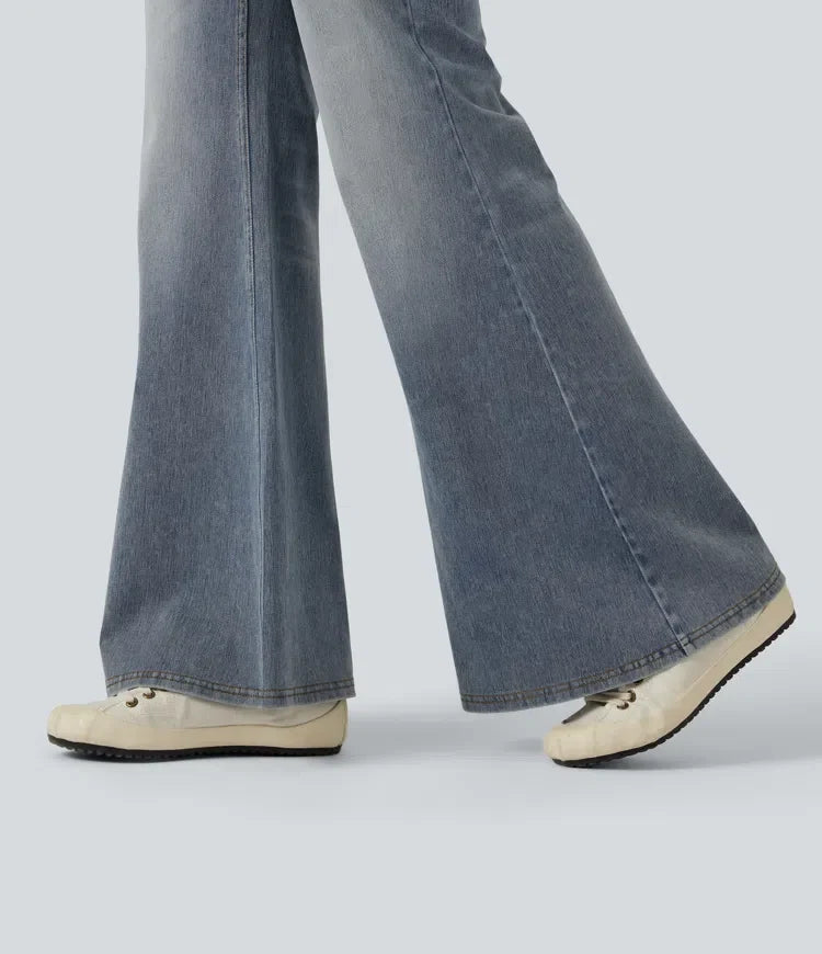 Lyckera Flex låg midja utsvängd vardagsjeans med fickor