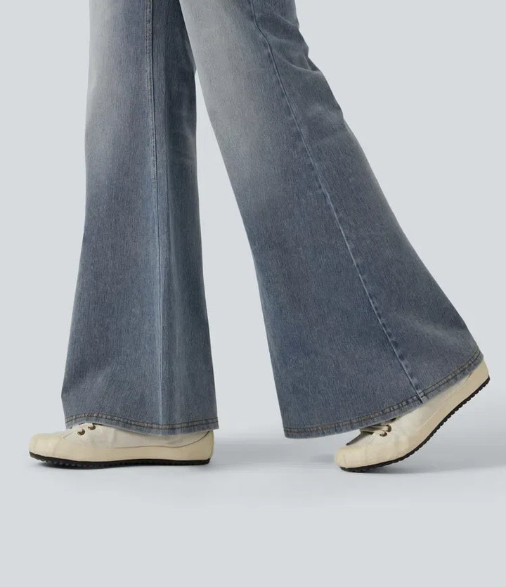 Lyckera Flex låg midja utsvängd vardagsjeans med fickor