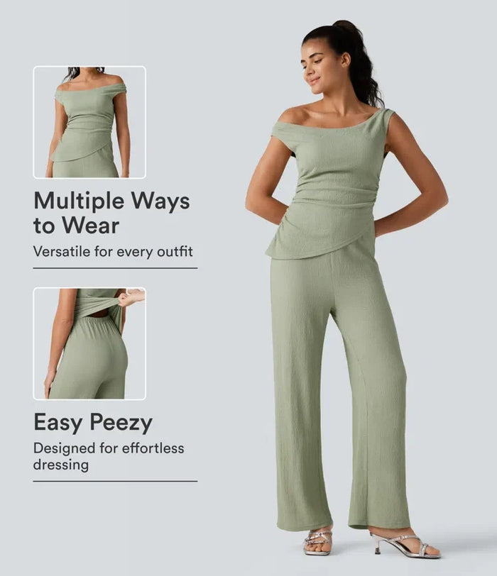 Bara axlar inbyggd BH vardaglig jumpsuit-Easy Peezy Edition
