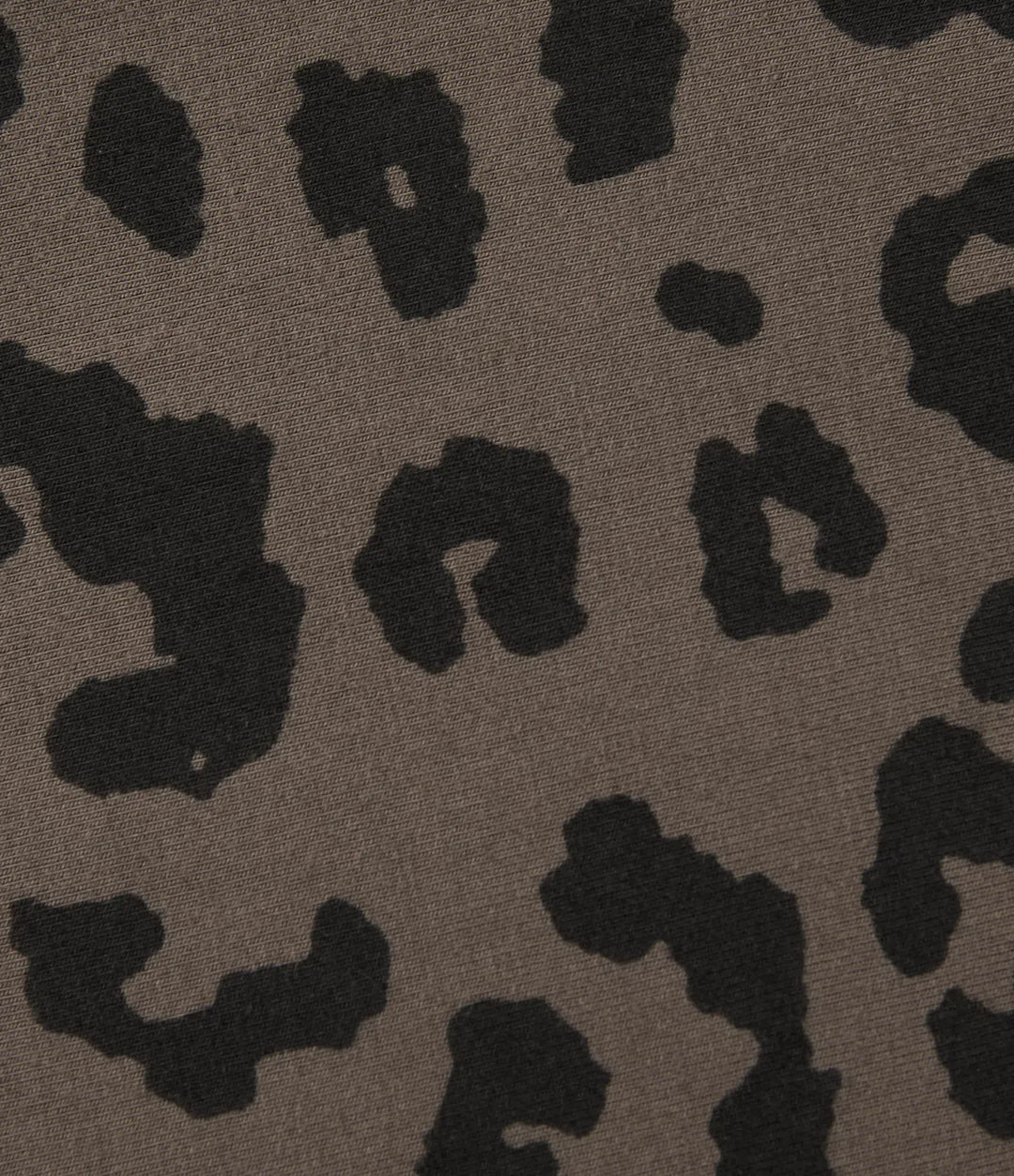V-ringning kortärmad leopardmönstrad T-shirt för vardag