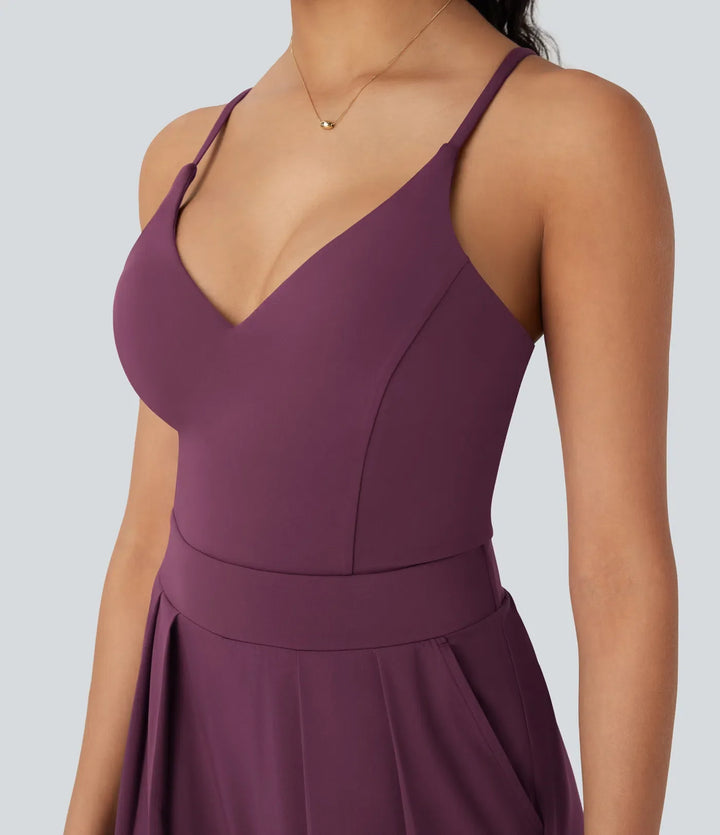 Breezeful vida ben snabbtorkande vardaglig slip jumpsuit med fickor-Easy Peezy Edition