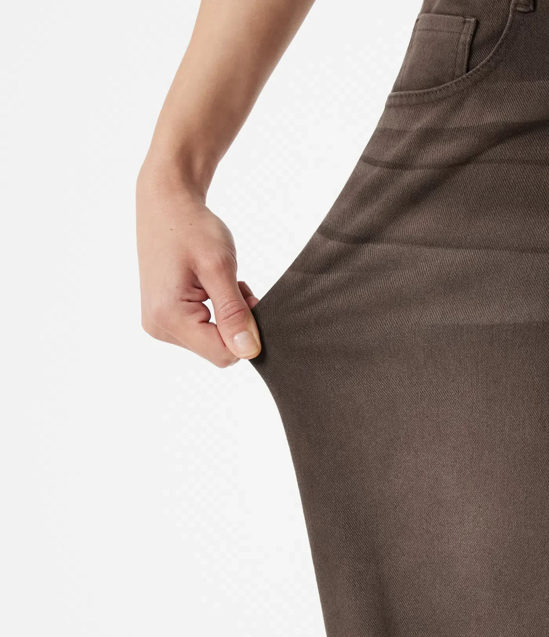 Lyckera Flex asymmetrisk låg midja vida ben färgstark tvättad vardagsjeans med fickor