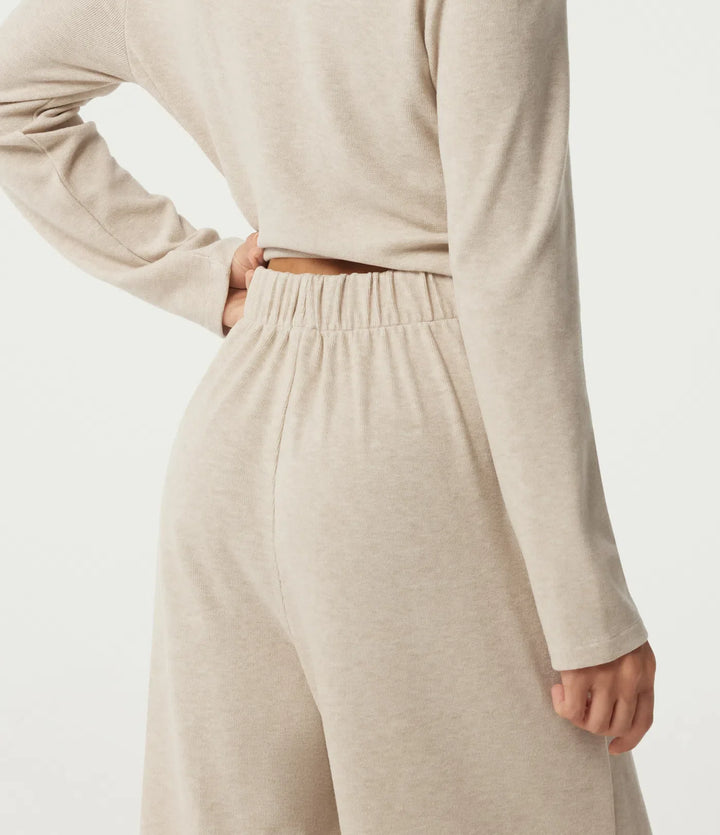 Rund hals långärmad vardaglig jumpsuit med fickor -Easy Peezy Edition