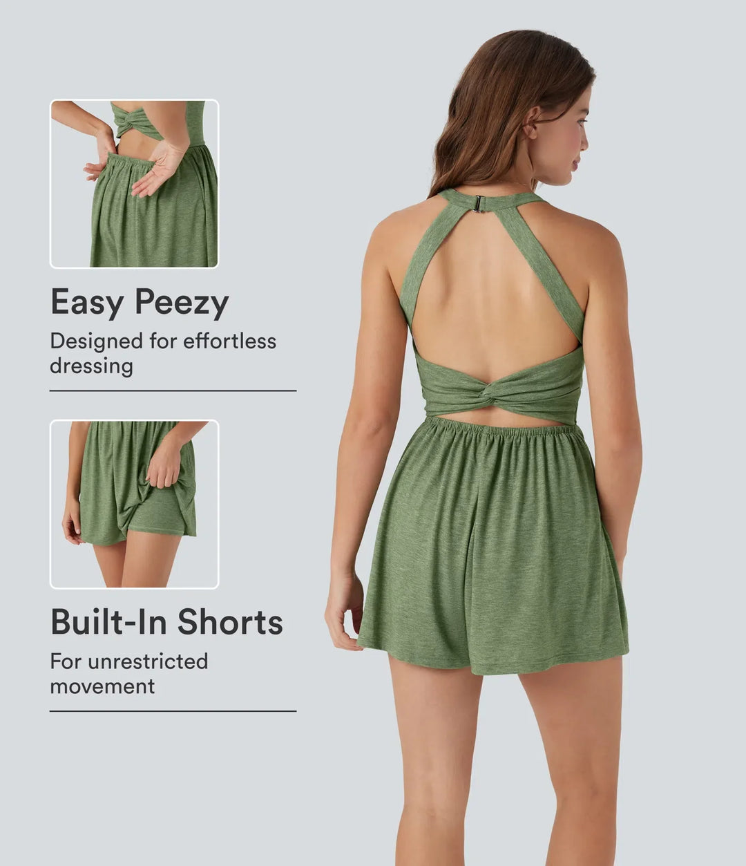 Vadderad 2-i-1 playsuit med fickor-Easy Peezy Edition