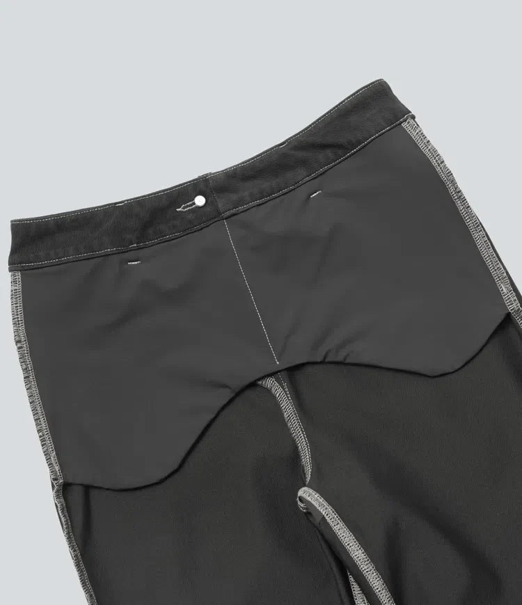 Halara Flex med hög midja och magkontroll rumplyftande denim för vardag bootcut leggings med fickor