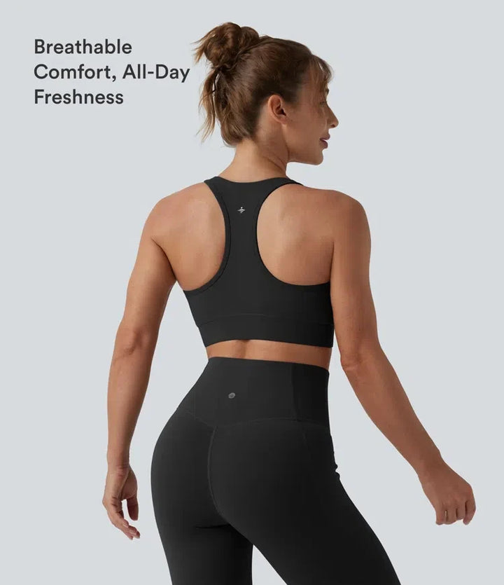 Lyckera UltraSculpt lätt stöd V-ringad racerback löpning sport-BH DD-F-kupor