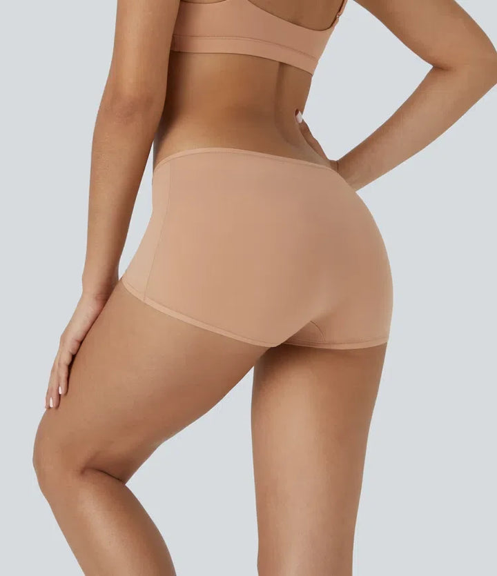 Mycket stretchig med låg midja enfärgad avkoppling boyfriend shorts