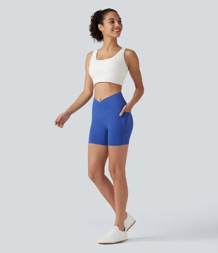 SoftlyZero med hög midja omlott yoga cykelshorts 5&