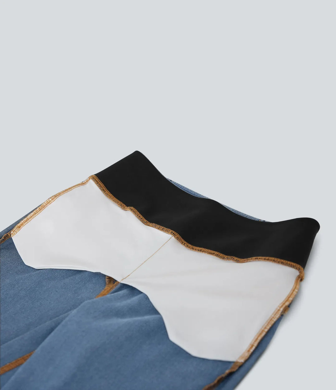 Lyckera Flex högmidjad rumplyftande magkontroll skinny denim vardaglig 7/8 leggings med fickor