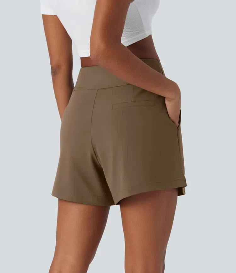 DayStretch med hög midja för arbete baggy shorts 4&