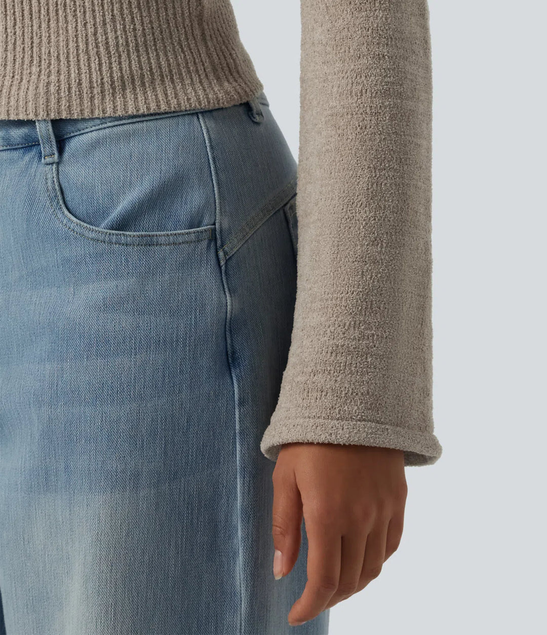 Med huva volang ärm dragkedjegylf vardaglig cardigan