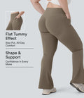 Halara UltraSculpt med hög midja scrunch-effekt rumplyftande magkontroll ficka formande yoga bootcut leggings i plusstorlek