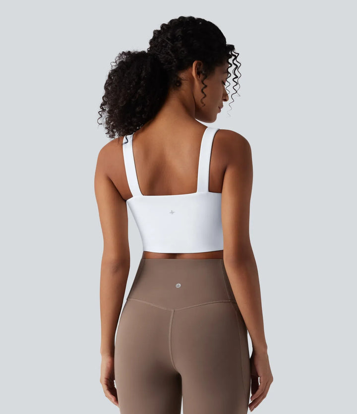 Halara UltraSculpt lätt stöd push-up sport-bh för yoga DD-F kupor