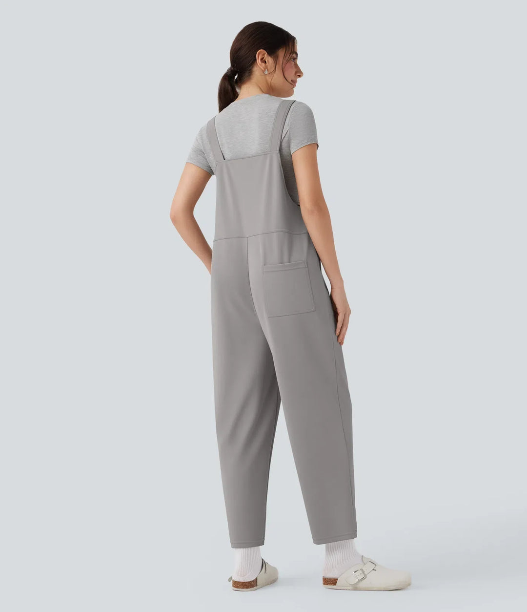 Lyckera Flex crepe vardaglig harem overall med fickor