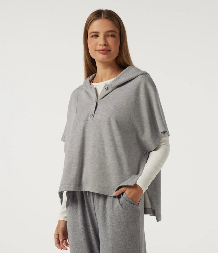 Med huva kortärmad slits fåll vardaglig sweatshirt