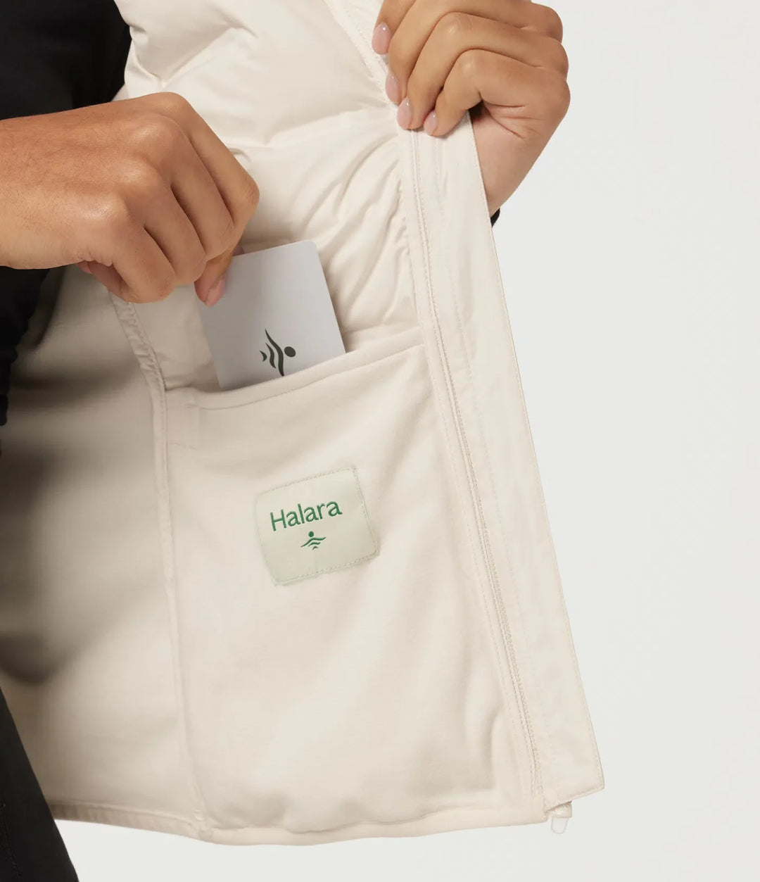Hög hals ärmlös kviltad vardaglig dun väst med fickor