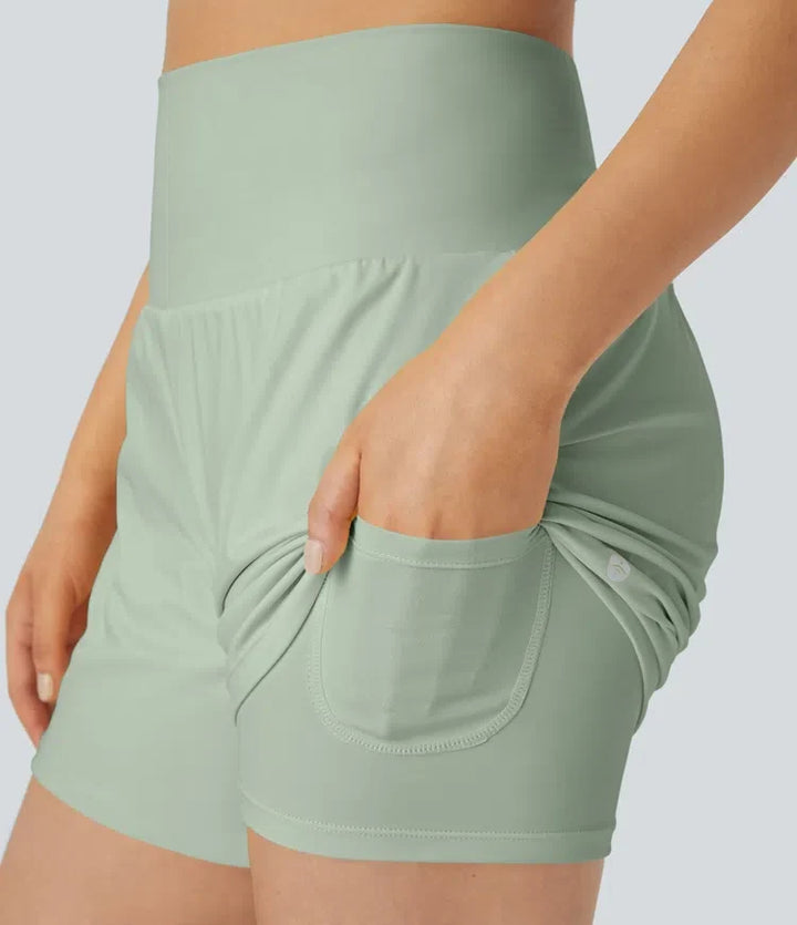 SoftlyZero Airy med extra hög midja 2-i-1 InstantCool yogashorts 5&