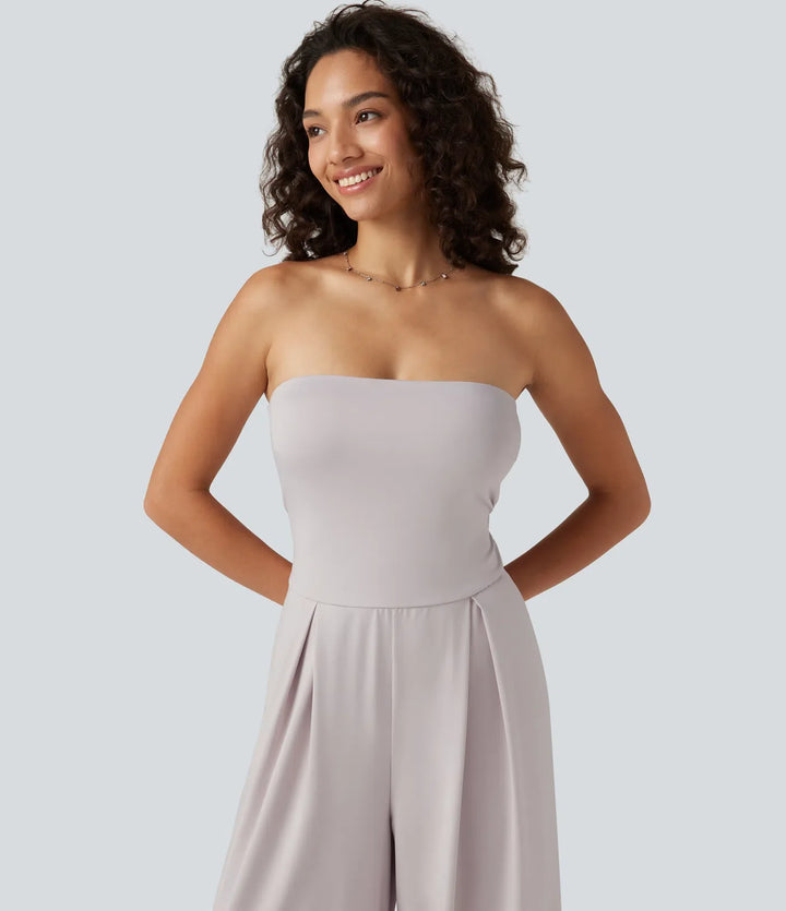 Tub baggy vardaglig jumpsuit med fickor-Easy Peezy Edition