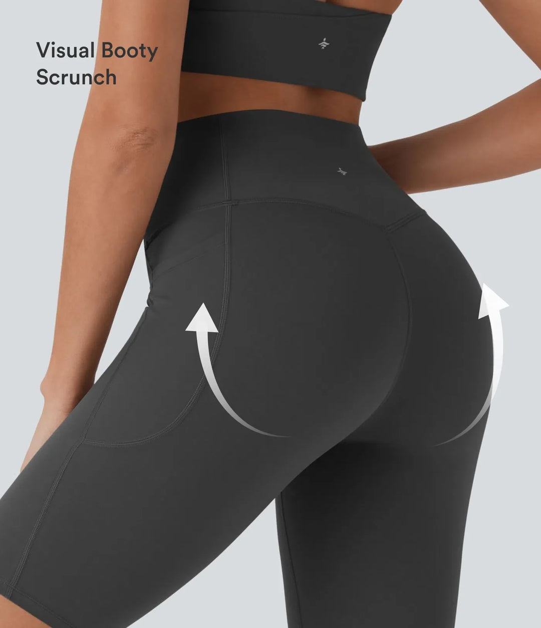 Lyckera UltraSculpt högmidjad magkontroll ficka formande träning bikershorts 9&