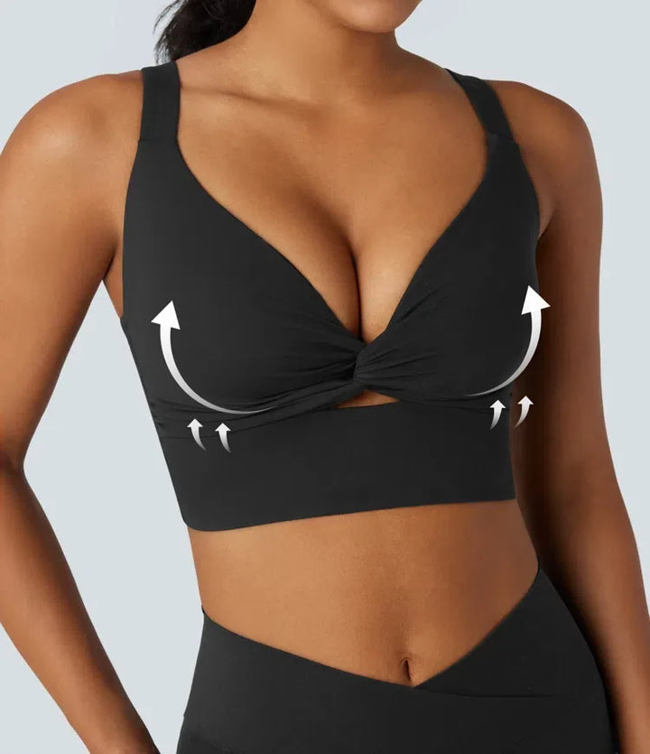 Lyckera UltraSculpt lätt stöd formpressade kupor push-upp yoga sport-BH