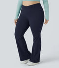 DayStretch med hög midja omlott fullängd utsvängd leggings i plusstorlek