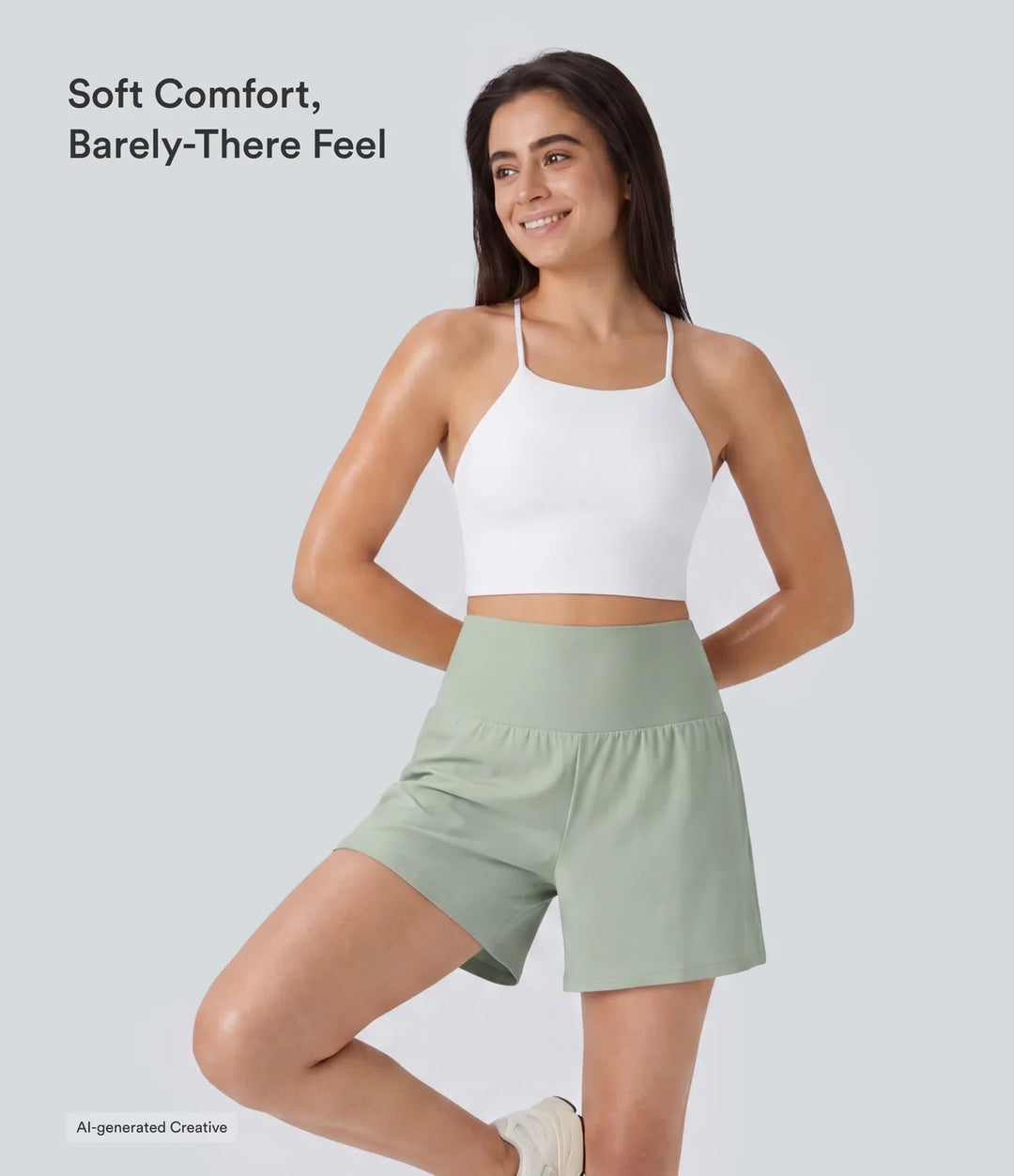 SoftlyZero Airy med extra hög midja 2-i-1 InstantCool yogashorts 5&