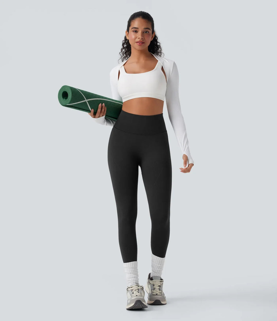 OneForm sömlös flow högmidjad magkontroll rumplyftande yogaleggings