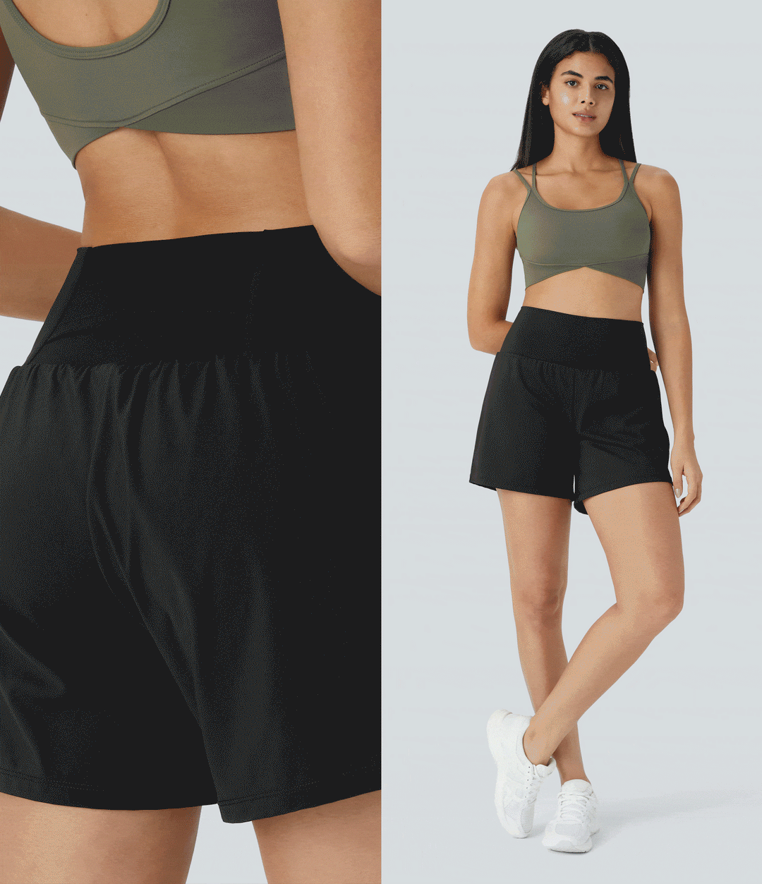 SoftlyZero Airy med extra hög midja 2-i-1 InstantCool yogashorts 5&