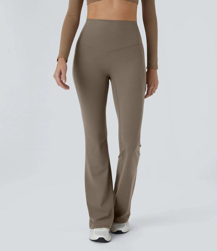 Lyckera UltraSculpt högmidjad magkontroll formande yoga utsvängd leggings