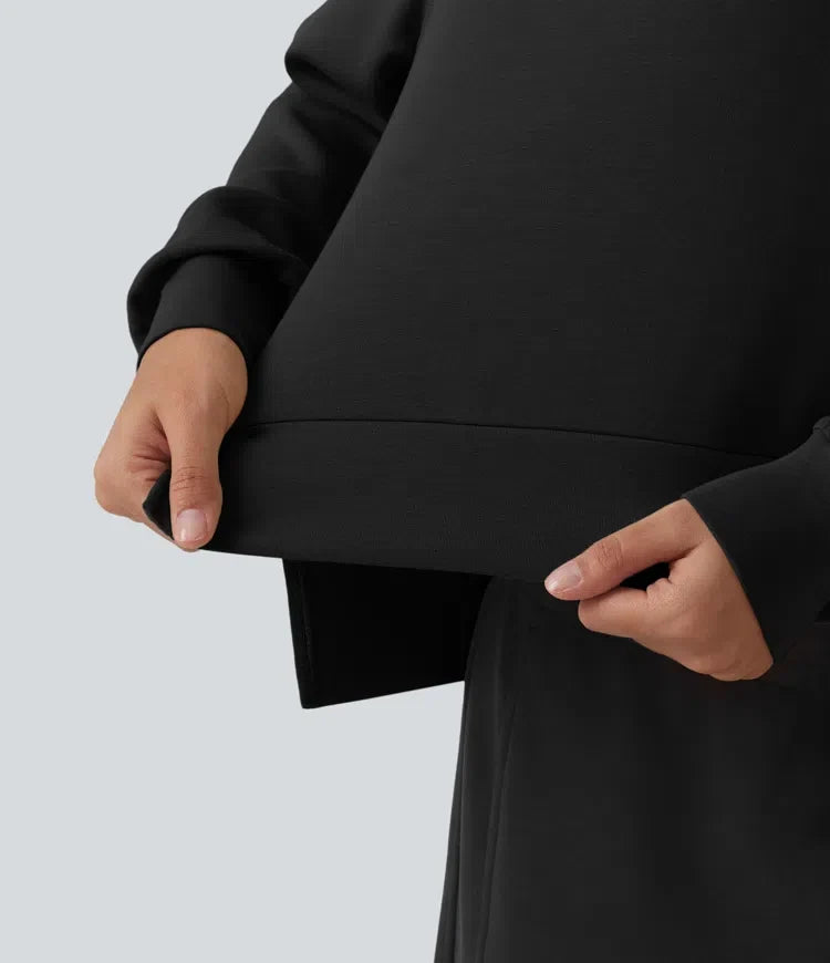 SpacerTek hög hals långärmad arbete sweatshirt