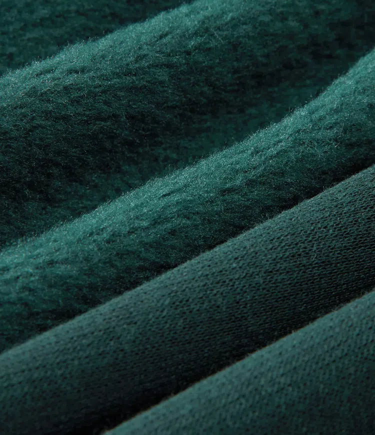 Rund hals långärmad fleece vardaglig sweatshirt