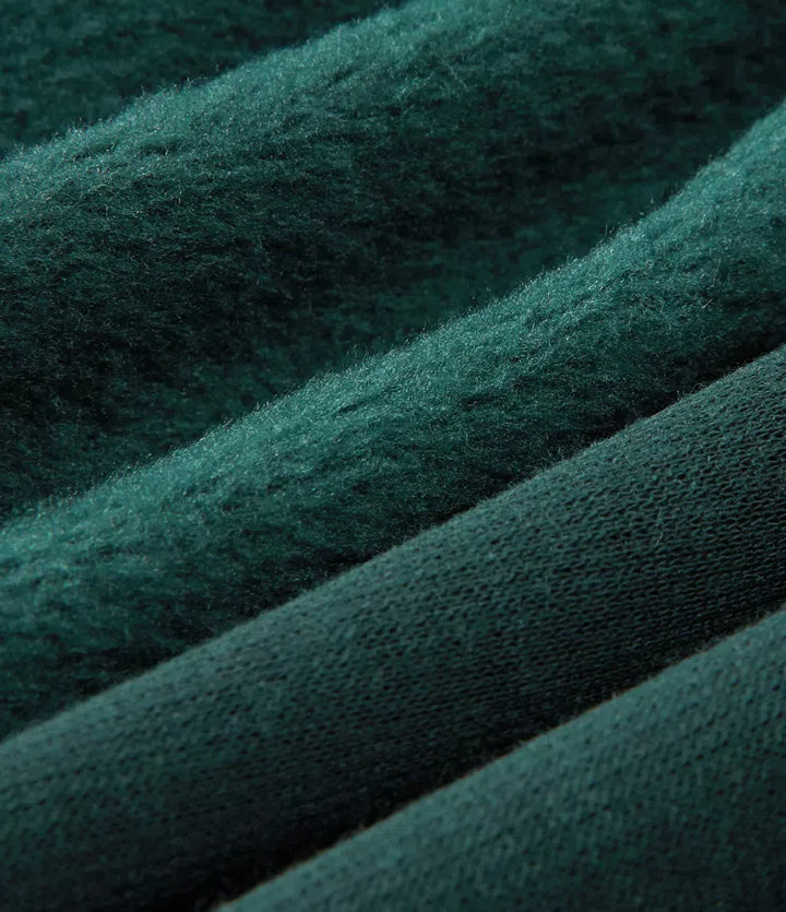Rund hals långärmad fleece vardaglig sweatshirt