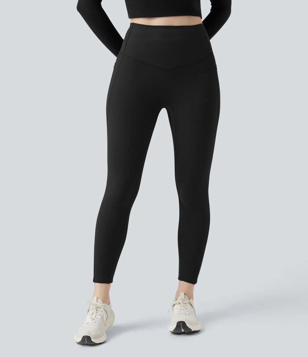 Lyckera UltraSculpt extra Heat högmidjad magkontroll formande yogaleggings med fickor