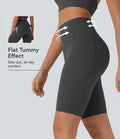 Lyckera UltraSculpt högmidjad magkontroll ficka formande träning bikershorts 9''