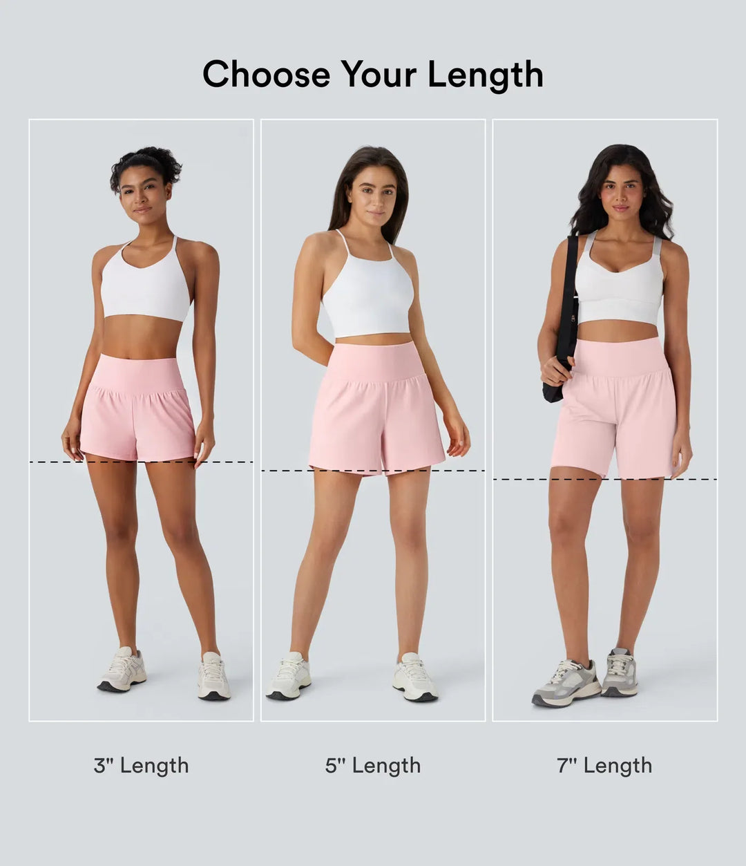SoftlyZero Airy med extra hög midja 2-i-1 InstantCool yogashorts 7" med fickor