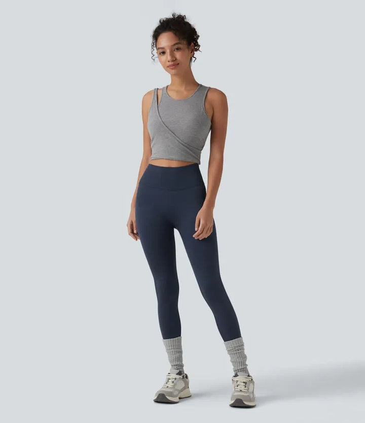 OneForm sömlös flow högmidjad magkontroll rumplyftande yogaleggings